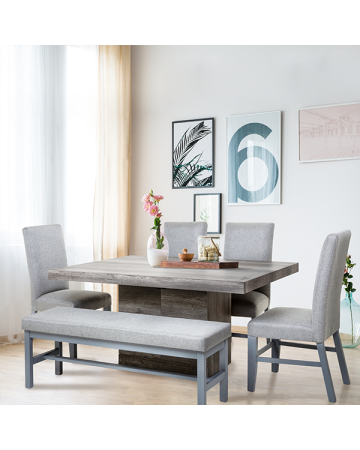 ANTECOMEDOR DLUXE 4 SILLAS 1 BANCA 