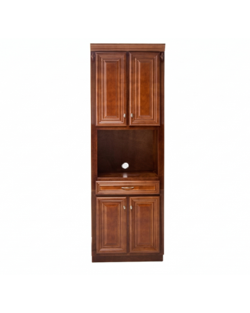 Despensero Multiusos Evelin - Color Nogal Espacio para Microondas