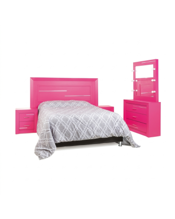 Recámara Completa King Size Soy una Estrella 4 piezas - Color Rosa