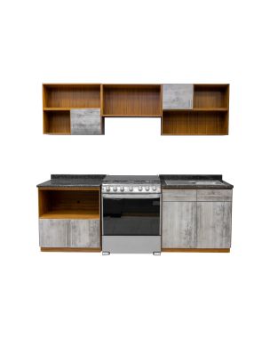 Cocina Lucca de 2.50 mts 5 modulos incluye tarja 