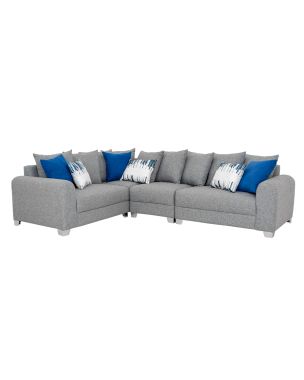 SALA  BLUE  DISEÑO MODULAR COLOR GRIS DE 3 PIEZAS 